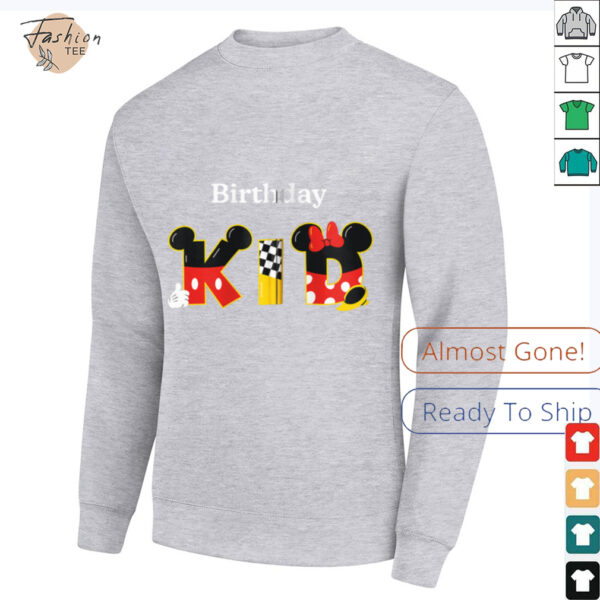 Disney Mickey & Minnie _Birthday Kid_ Birthday Party Shirt