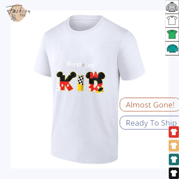 Disney Mickey & Minnie _Birthday Kid_ Birthday Party Shirt
