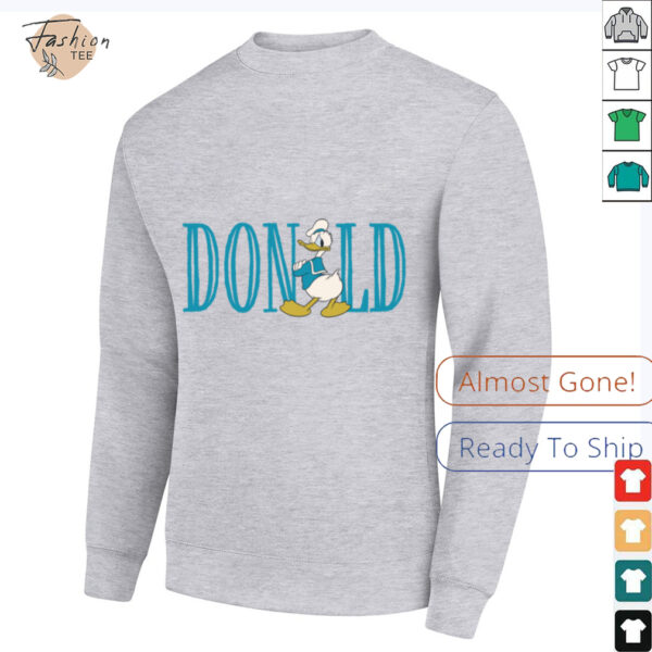Disney Mickey and Friends Donald Duck Lettering Classic Shirt
