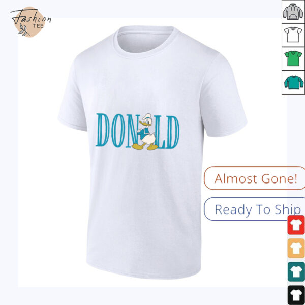Disney Mickey and Friends Donald Duck Lettering Classic Shirt