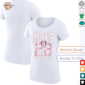 Disney Minnie Mouse 28 Pink Camouflage Vintage Logo Shirt