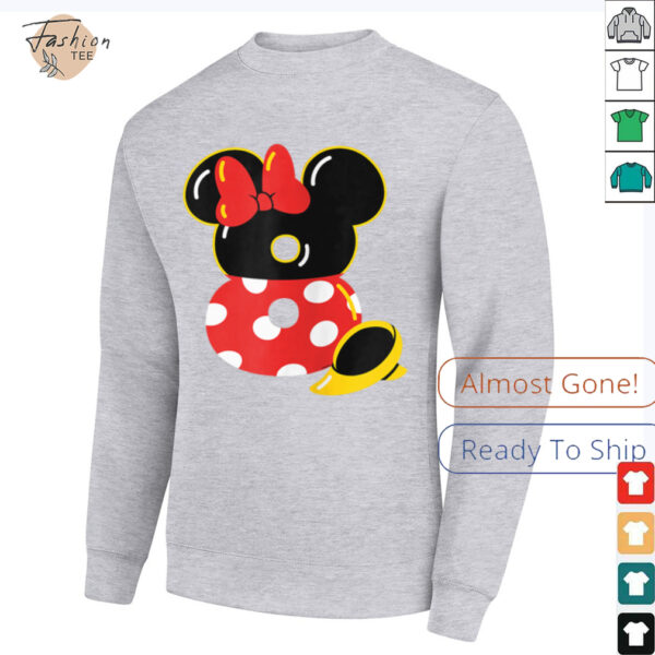 Disney Minnie Numbers _8_ Eighth 8th Birthday Party Gift Shirt