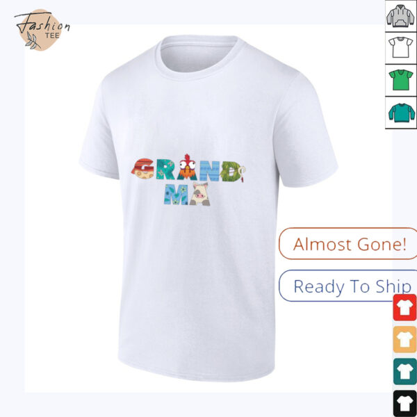 Disney Moana Big Letters Grandma Gift Family Trip Vacation Shirt