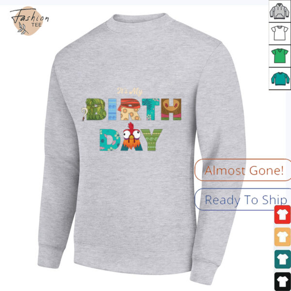 Disney Moana Big Letters It’s My Birthday Party Shirt
