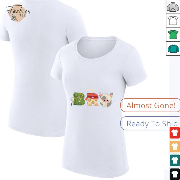 Disney Moana Letters Big Bro Family Trip Vacation Shirt