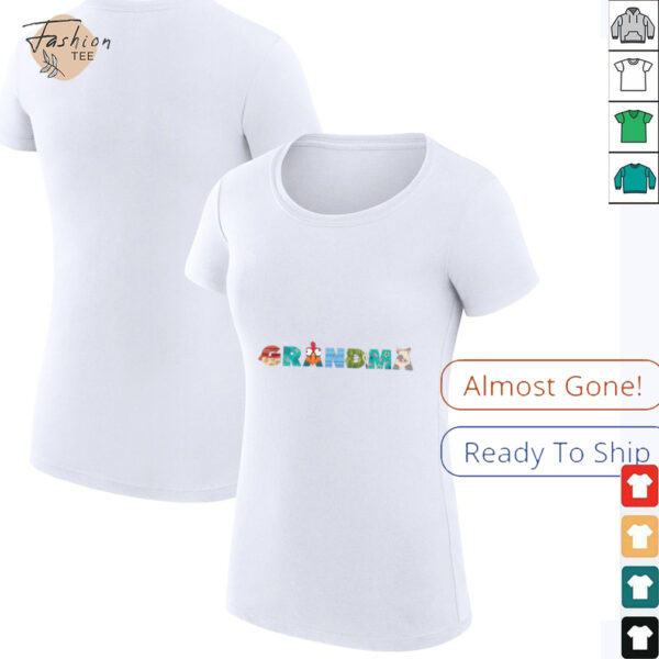 Disney Moana Letters Grandma Gift Family Trip Vacation Shirt