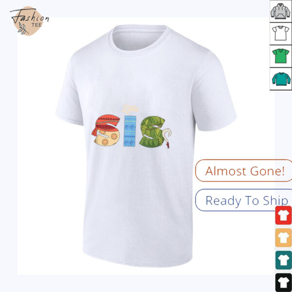 Disney Moana Letters Little Sis Family Trip Vacation Shirt