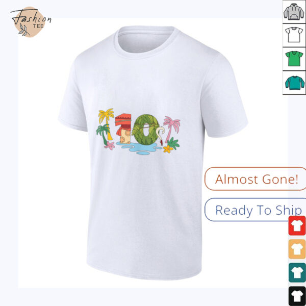 Disney Moana Numbers 10 Tenth 10th Birthday Party Gift Shirt