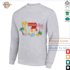 Disney Moana Numbers 7 Seventh 7th Birthday Party Gift Shirt