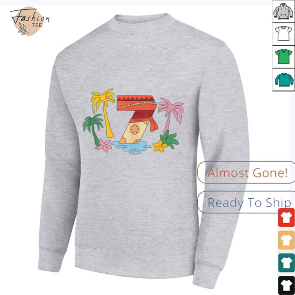 Disney Moana Numbers 7 Seventh 7th Birthday Party Gift Shirt