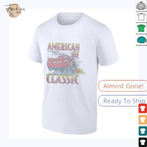 Disney Pixar Cars 4th Of July McQueen American Classic Retro Shirt