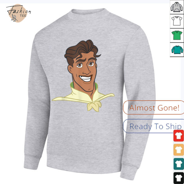 Disney Princess and the Frog Prince Naveen Big Face Costume T Shirt