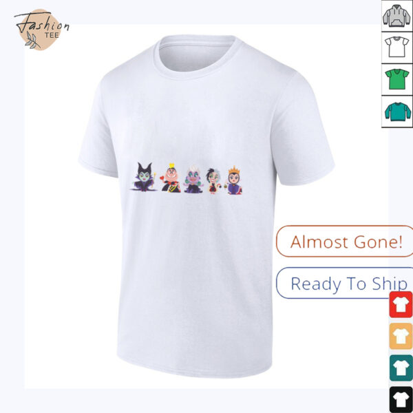 Disney Villains Kawaii Chibi Evil Queens Shirt