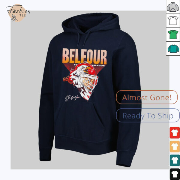 Ed Belfour Chicago Eagle Mask signature shirt