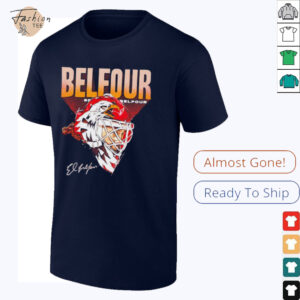 Ed Belfour Chicago Eagle Mask signature shirt3