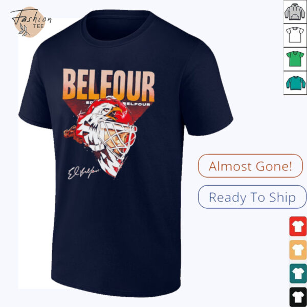 Ed Belfour Chicago Eagle Mask signature shirt