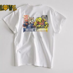 Edmonton Oilers Vs Vegas Golden Knights 2025 2nd Round Matchups Western Conference Semi Finals Mascot shirt3