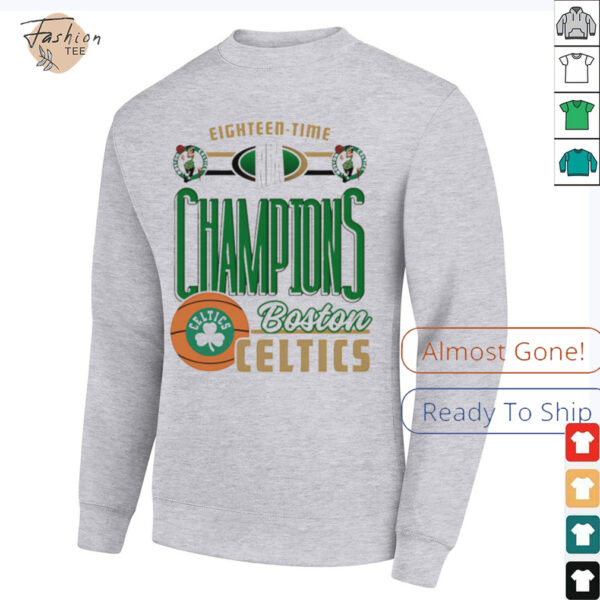 Eighteen time Champions Boston Celtics NBA shirt