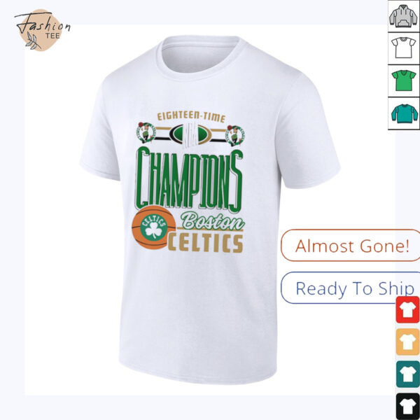 Eighteen time Champions Boston Celtics NBA shirt