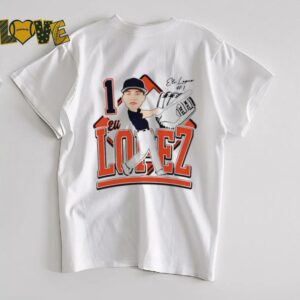 Eli Lopez Cal State Bakersfield Roadrunners baseball caricature ’25 shirt