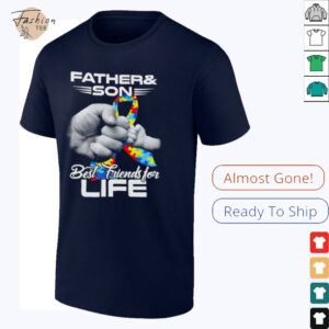 Father and son best friends for life Autism shirt