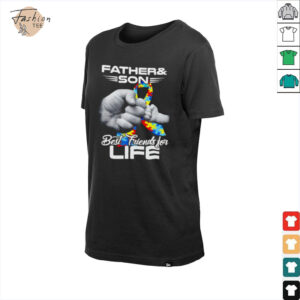 Father and son best friends for life Autism shirt