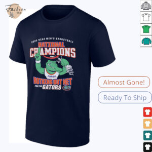 Florida Gators 2025 NCAA Mens Basketball National Champions Nothing But Net shirt3