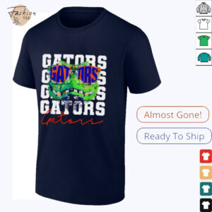 Florida Gators mascot wearing glasses repeat shirt