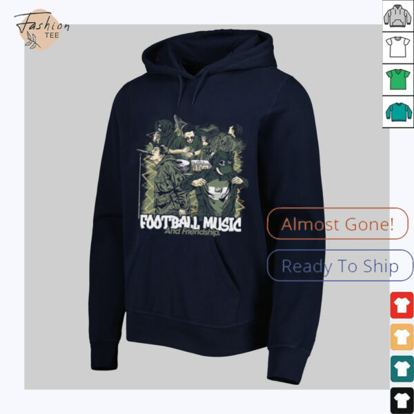 Football Music and Friendship Graphic T Shirt
