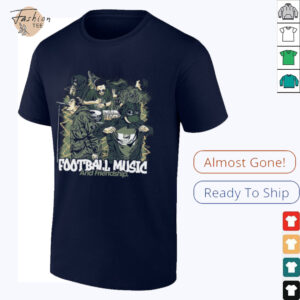 Football Music and Friendship Graphic T Shirt2