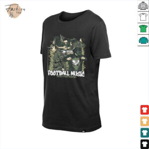 Football Music and Friendship Graphic T Shirt3