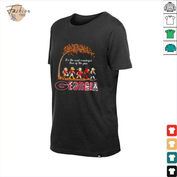 Georgia Sports Teams Mascots & Beatles Abbey Road “It’s The Most Wonderful Time Of The Year” Shirt – Uga & Classic Holiday Music