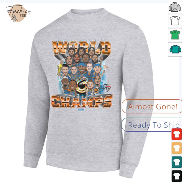 Golden State Warriors 2022 NBA World Champs Caricature Shirt