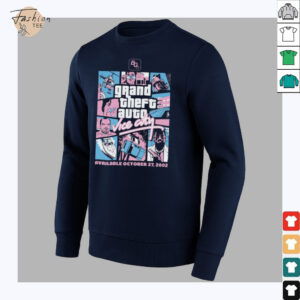 Grand Theft Auto Vice City Vintage Graphic T Shirt Retro...