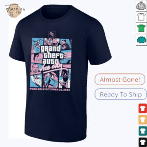 Grand Theft Auto Vice City Vintage Graphic T Shirt Retro Gaming Tee2