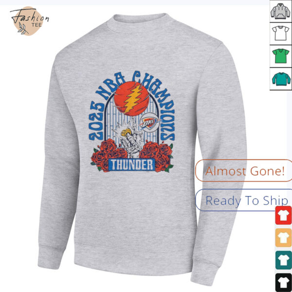 Grateful Dead Oklahoma City Thunder NBA Finals National Basketball Champs 2025 shirt