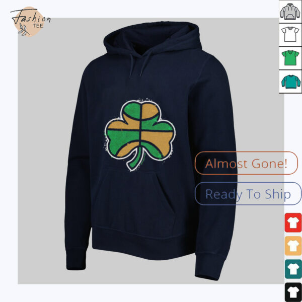 Green and gold basketball shamrock Boston shirt