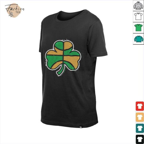 Green and gold basketball shamrock Boston shirt
