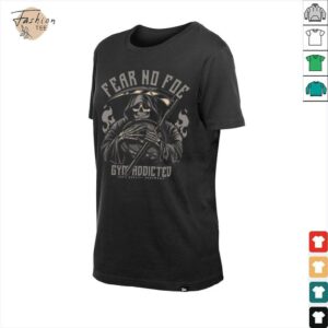 Grim Reaper Lifting Weight Plate Fear No Foe shirt