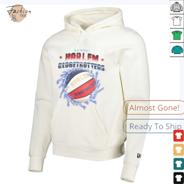 Harlem Globetrotters Basketball Chrome Logo with Lightning Pullover Hoodie Shirt
