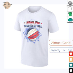 Harlem Globetrotters Basketball Chrome Logo with Lightning Pullover Hoodie Shirt