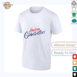 Harlem Globetrotters Basketball Script Logo USA Shirt