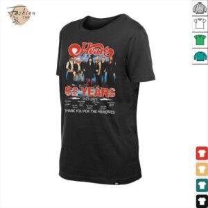 Heart 52 Years 1973 2025 Thank You For The Memories Signatures T shirts3
