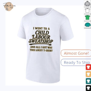 I Went to a Child Labour Sweatshop T Shirt Dark...