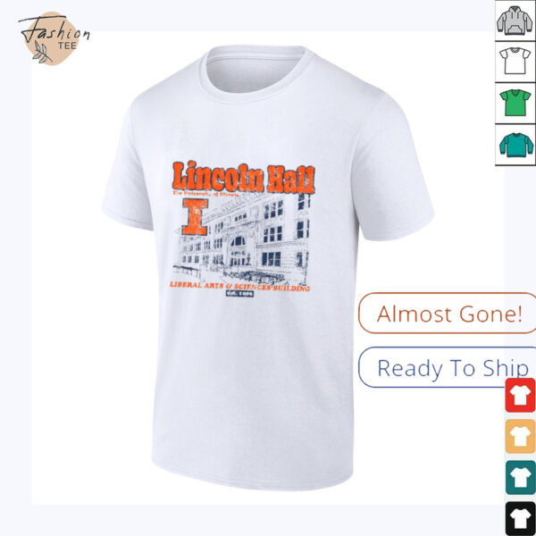 Illinois Fighting Illini Lincoln Hall Short Sleeve T Shirt