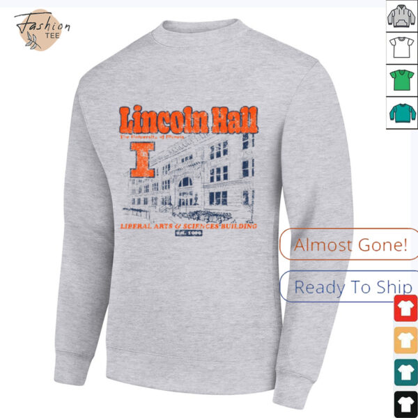 Illinois Fighting Illini Lincoln Hall Short Sleeve T Shirt