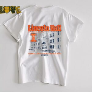 Illinois Fighting Illini Lincoln Hall Short Sleeve T Shirt3