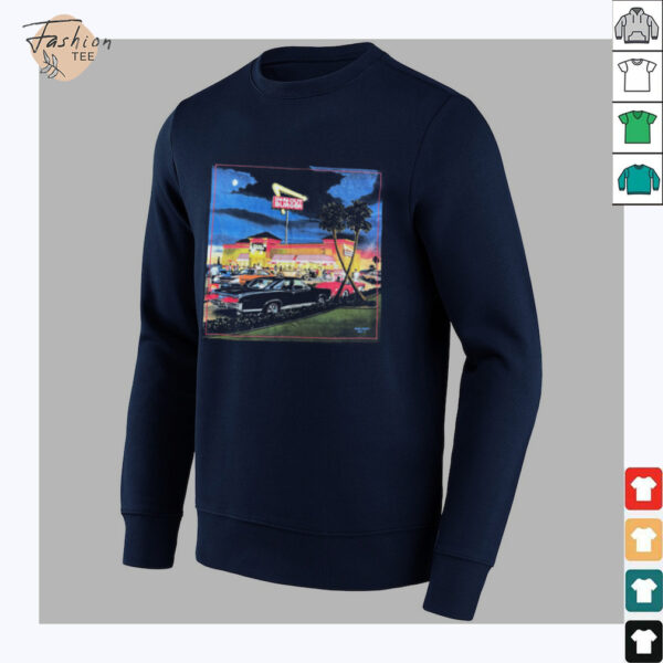 In N Out Burger Vintage Graphic with Classic Cars T Shirt