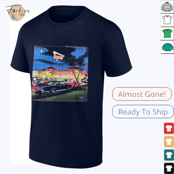 In N Out Burger Vintage Graphic with Classic Cars T Shirt