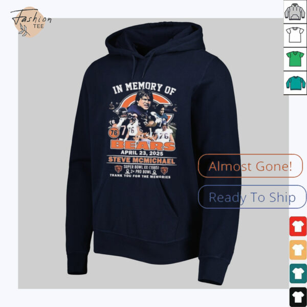 In memory of Steve McMichael Chicago Bears awards thank you for the memories shirt